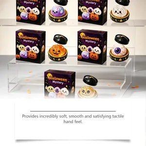 Morbidi squishy Halloween Mystery a rimbalzo lento con forme di zucca e bulbi oculari