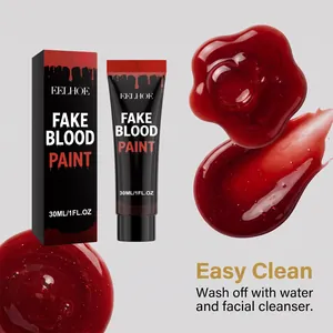 Detaillierte viskose Textur von realistischem Halloween Kunstblut für Bühnen-Make-up