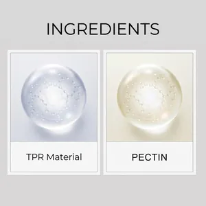 Visualizzazione dettagliata degli ingredienti TPR e pectina per il gioco antistress
