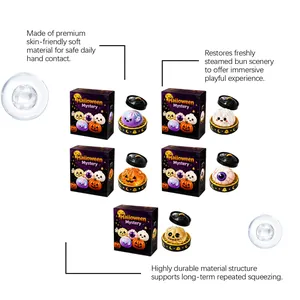 Scatola misteriosa di giocattoli squishy Halloween in materiale morbido antistress