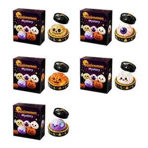 Set di giocattoli squishy Halloween Mystery con zucca bulbo oculare e fantasma in scatole regalo