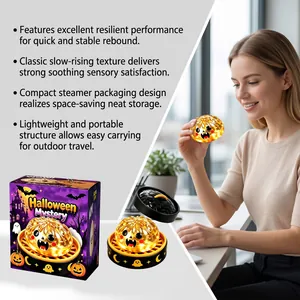 Halloween mystery glow-in-the-dark dumpling squeeze toy with classic slow-rising texture