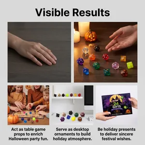 Szenarien für den 24-teiligen Halloween-Würfel-Adventskalender Blindbox für Partyspaß