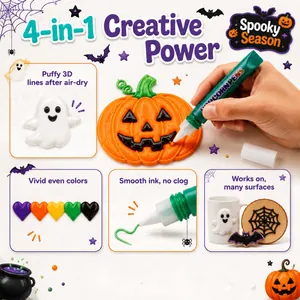 Detailansicht der 3D-Popcorn-Stifte für kreative Halloween-Bastelprojekte