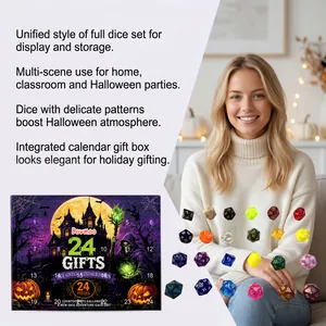 Kreative Dowmoo Halloween Adventskalender Geschenkbox mit 24 einzigartigen Würfeln