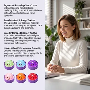 Vista dettagliata degli squishy a forma di mostro di Halloween per alleviare lo stress.