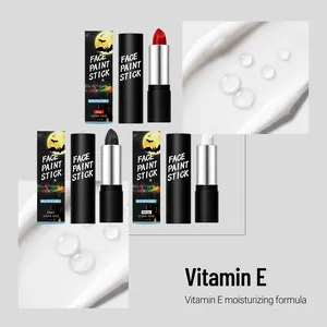 Dettagli dei bastoncini per pittura facciale Halloween con formula idratante alla vitamina E