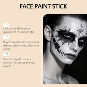 Weißer Gesichtsschminkstift mit Spinnennetz-Make-up-Effekt und hautfreundlichen Eigenschaften