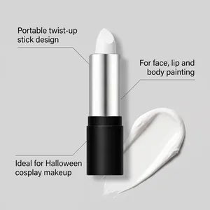 Vista dettagliata dello stick bianco per pittura viso e corpo per trucco Halloween