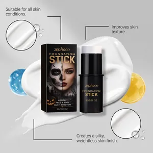 Zephoco weißer Halloween-Foundation-Stick mit seidiger Cremetextur und leichtem Finish