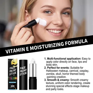 Stick per trucco viso bianco con vitamina E per trucco di Halloween e cosplay creativo