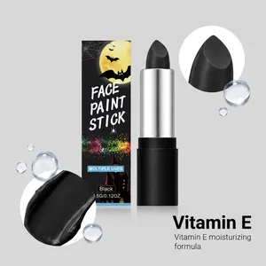 Schwarzer Gesichtsschminkstift mit Vitamin E für Halloween-Make-up und Cosplay-Looks