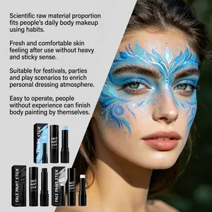 Dettaglio dei bastoncini truccabimbi lavabili con effetto di trucco professionale