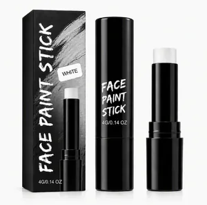 Stick professionale per trucco viso bianco rotante per Halloween e feste, 4g stick