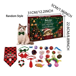 Set de calendario de adviento EelJoy para gatos de 24 días con juguetes y accesorios