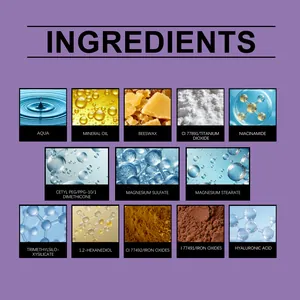 Liste détaillée des ingrédients naturels de la crème fond de teint Zephoco au niacinamide