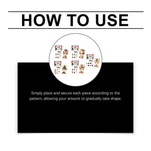 Step-by-step instructions on how to use the Christmas sea glass art kit for DIY holiday decor.