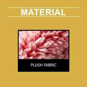 Macro detail of soft pink and white plush fabric for Christmas 3D cloth poking drawing kit