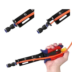 Tagliatubi industriale professionale con impugnature ergonomiche per tubi arancioni