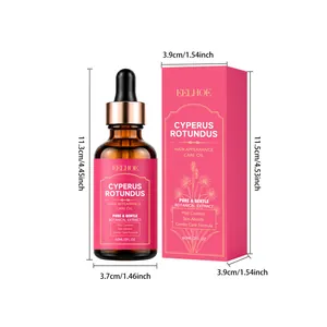 EELHOE Cyperus Rotundus Haarpflegeöl 60ml mit Verpackungsmaßen