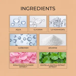Elenco ingredienti per l'essenza viso con glicerina ed estratti vegetali naturali