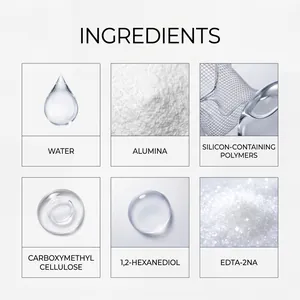 Detailed ingredients list for car paint scratch care paste including Alumina and Polymers
