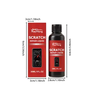 RayHong 30ml auto kras reparatie vloeistof detail met exacte afmetingen in cm en inch