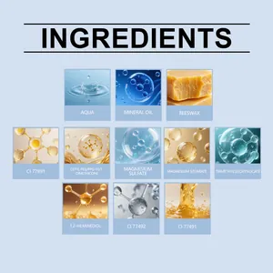Liste détaillée des ingrédients du correcteur incluant Aqua, Huile Minérale et Cire