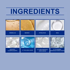 Macro dei principali ingredienti cosmetici dello stick per trucco glitter