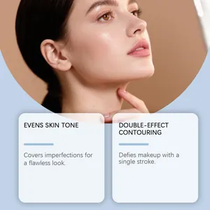 Gros plan sur l'effet peau parfaite obtenu avec le stylo correcteur de contour Zephoco
