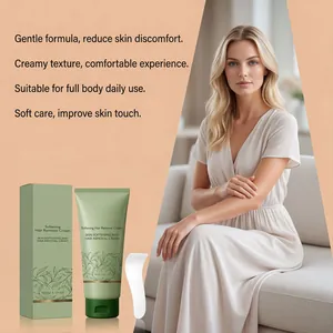 Crème dépilatoire douce pour une peau lisse avec formule apaisante et texture crème