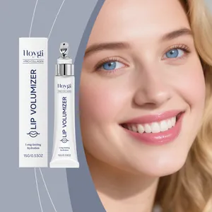 Hoygi Pro-Collagen Lip Volumizer Moisturizing Lip Balm Lightweight Non-Sticky Glossy Lip Gloss Daily Lip Care Treatment