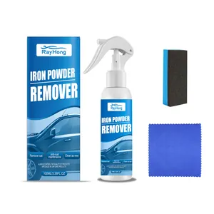 Kit spray eliminador de polvo de hierro RayHong con frasco de 100 ml, esponja y paño