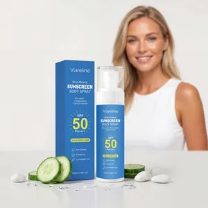 Professional Viareline SPF 50 mineral sunscreen body spray for ultimate skin protection