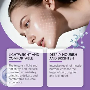 Skin care cream detail showing lightweight texture and deep nourishment benefits.