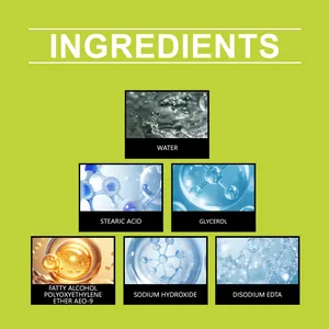 Lista detallada de ingredientes del kit de limpieza de zapatillas con fórmula suave