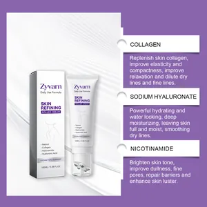 Detailed view of Zyvarn Roller Cream ingredients like Collagen and Hyaluronic Acid