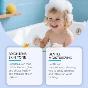 Detalle infográfico de la bomba de baño suave que muestra beneficios hidratantes piel