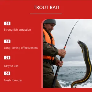 Scène de pêche professionnelle montrant le succès des appâts pour truites en extérieur