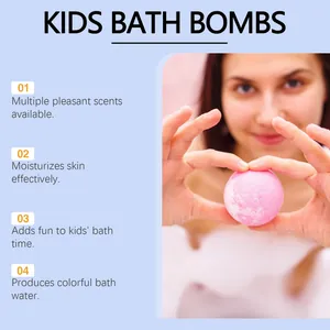 Características detalladas de la bomba de baño rosa para niños con efecto hidratante