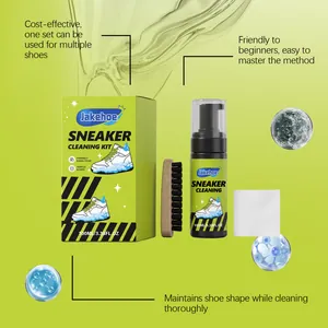 Kit completo de limpieza de zapatillas con espuma, cepillo y paño para el cuidado diario