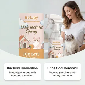 Detalle de spray desinfectante EelJoy para mascotas, elimina olores y bacterias