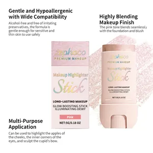 Présentation détaillée du bâton enlumineur rose zephoco pour un fini lumineux et rosé éclatant