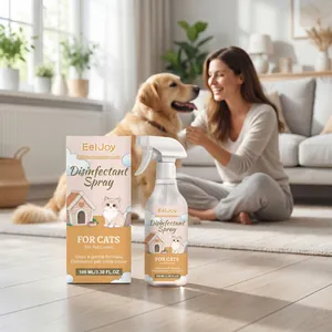EELJOY Spray Limpiador para Mascotas Para Gatos Desodorizante para Interiores Spray Desinfectante Para Camas de Mascotas Fórmula Suave