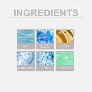 Vue macro détaillée des ingrédients sûrs et de haute qualité pour la crème à sourcils