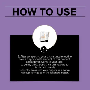 Guide d'utilisation du fond de teint Zephoco correcteur de teint blanc ivoire