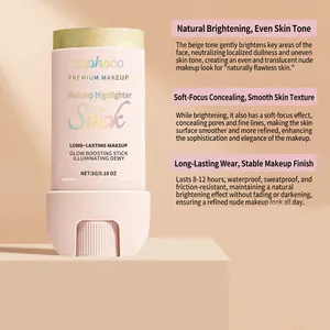 Vue détaillée du bâton enlumineur zephoco soulignant une texture de peau lisse