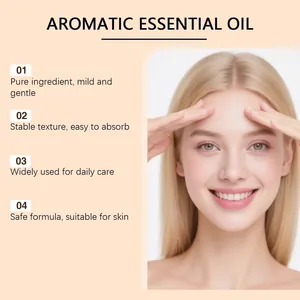 Professional model showcasing skin benefits of Frankincense Essential Oil for facial care.