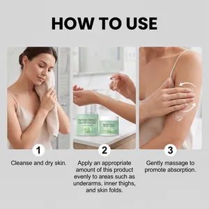 Step-by-step instructions for using intertrigo relief cream for skin fold areas