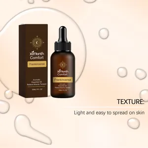 Close-up of Frankincense Essential Oil showing its light and easy to spread texture